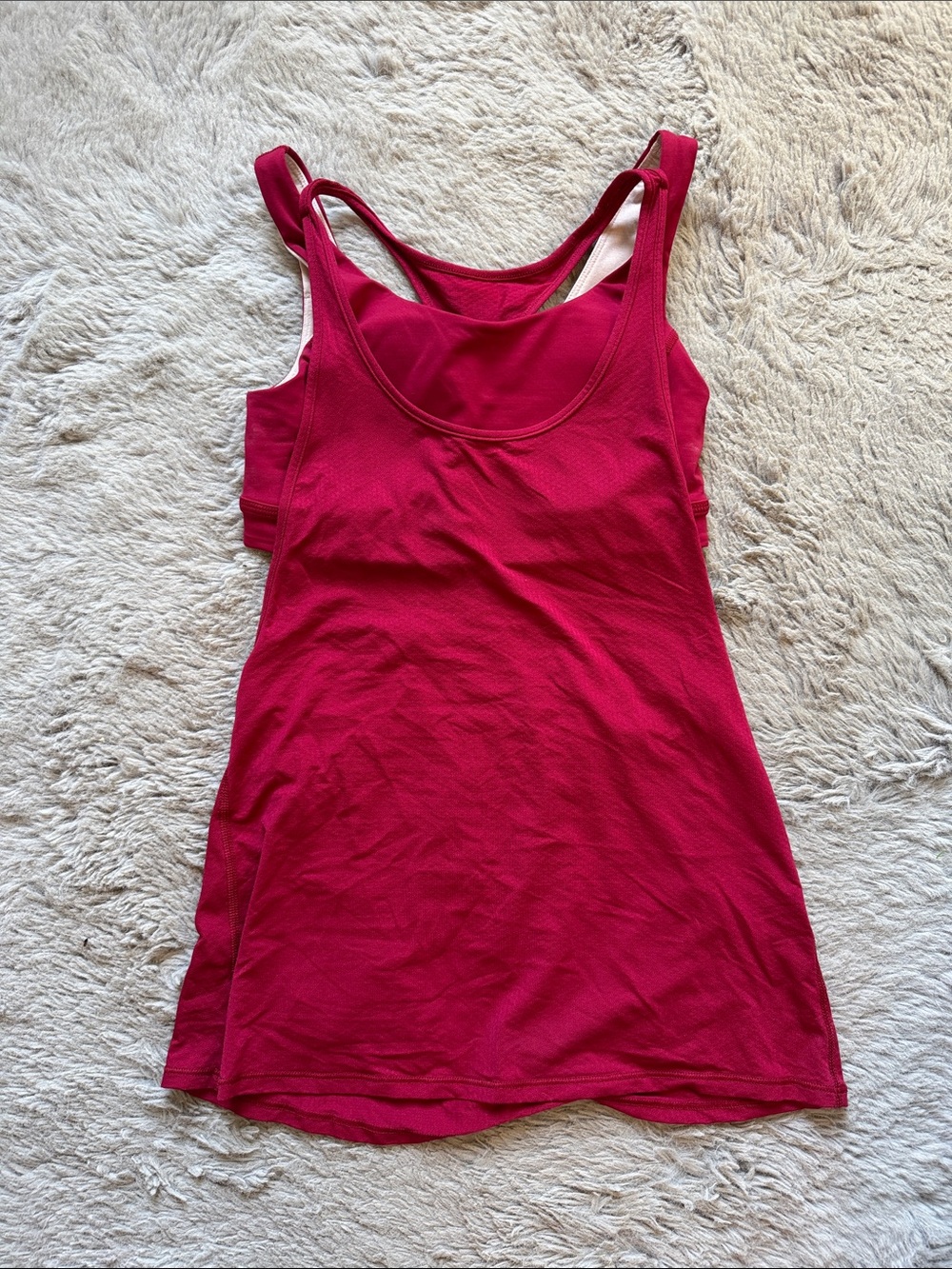 lululemon athletica Deep Raspberry Built-In Bra Tank - Picture 2 of 2